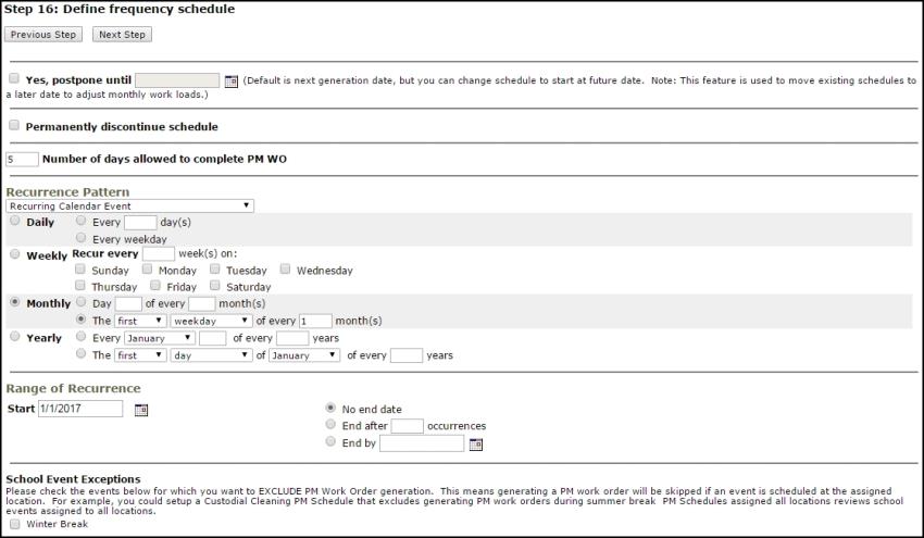 Creating A PM Schedule Just The Basics